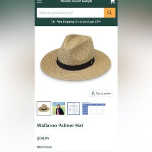 Fedora sun hat.